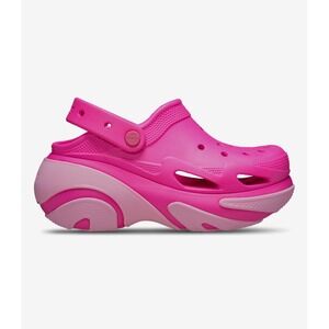 Crocs Bubble Crush Clog Women‎ size 11 Platform Slip On Pink Comfort shoes